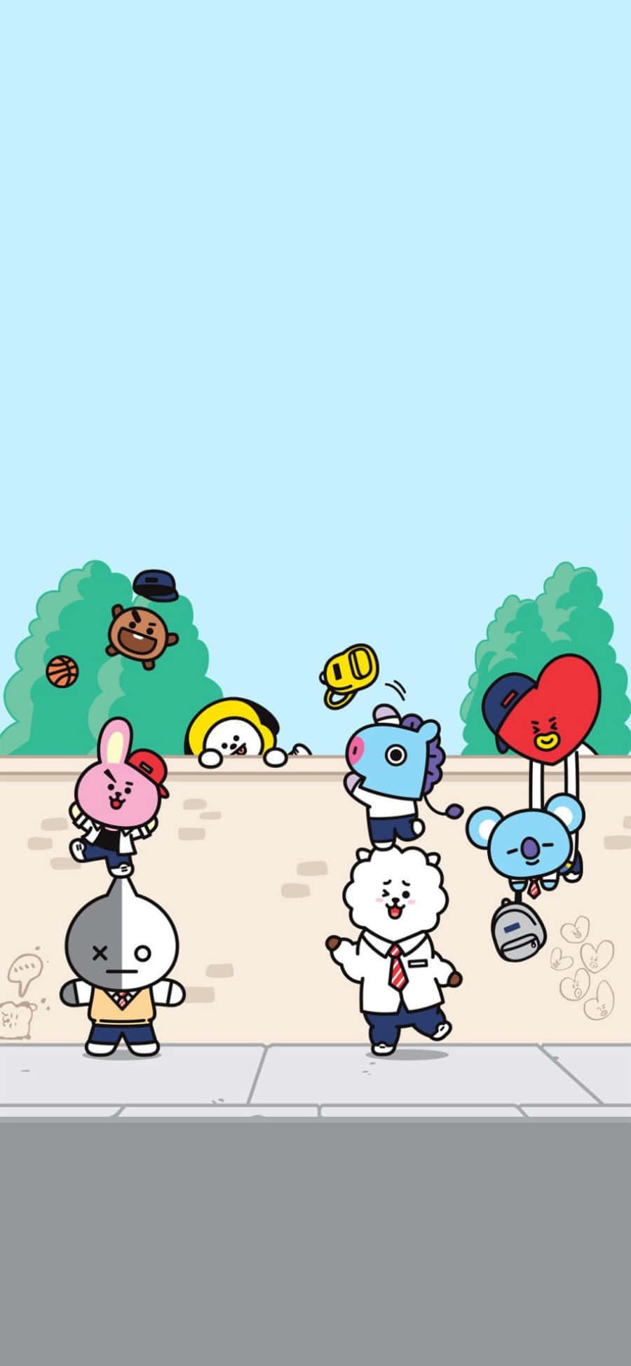 与BT21一同体验想象世界 壁纸