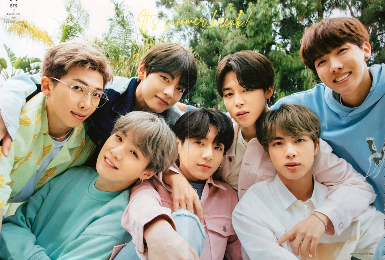 BTS 2021 桌面可爱团体照 壁纸