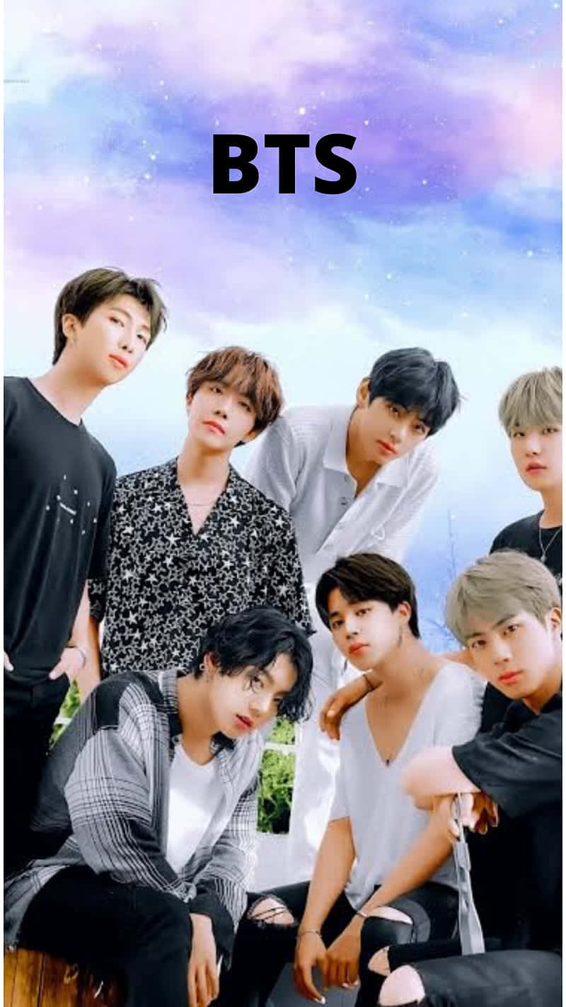 BTS海报 带有BTS字样 壁纸