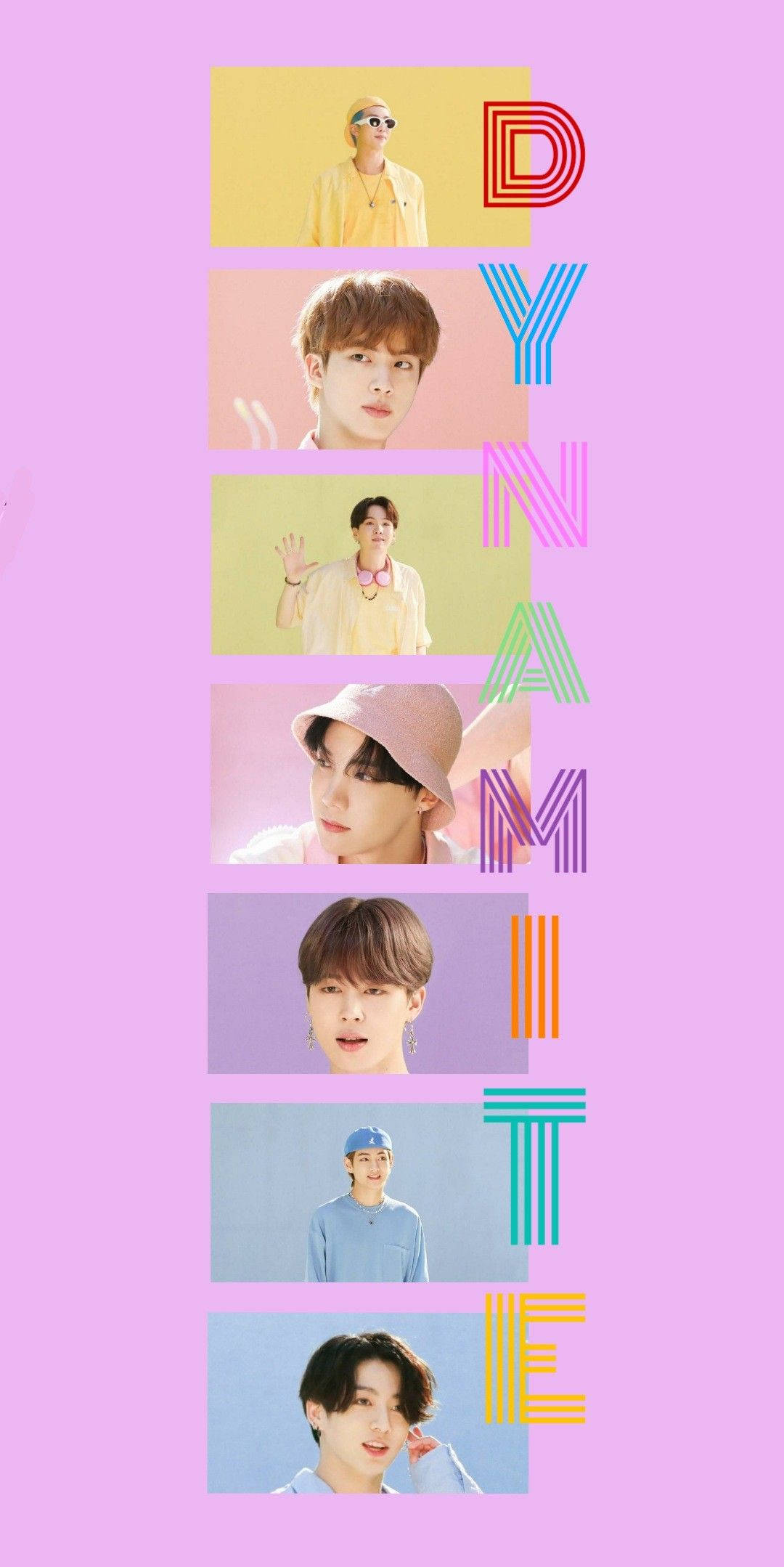 紫色唯美BTS Dynamite手机壁纸 壁纸