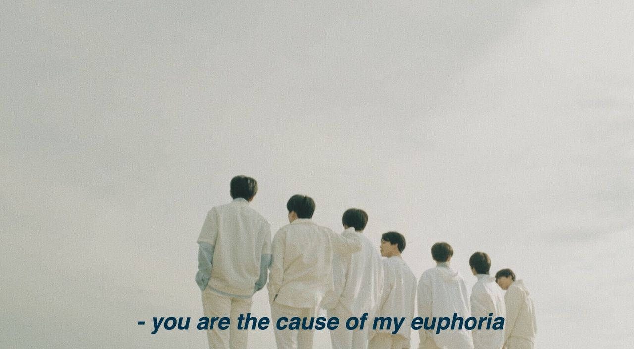 BTS Euphoria 歌词笔记本电脑壁纸 壁纸