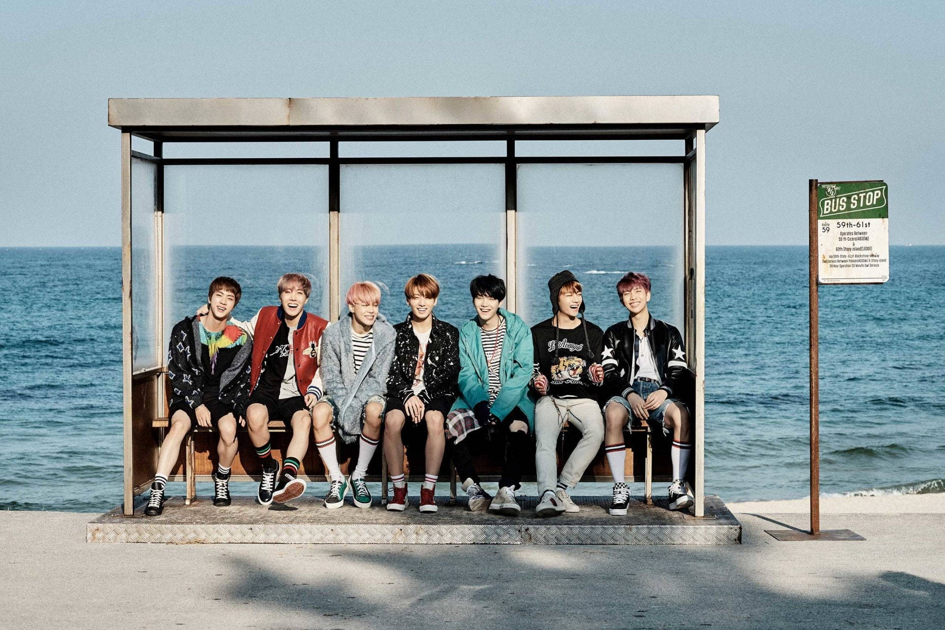 酷炫BTS笔记本电脑春日壁纸 壁纸