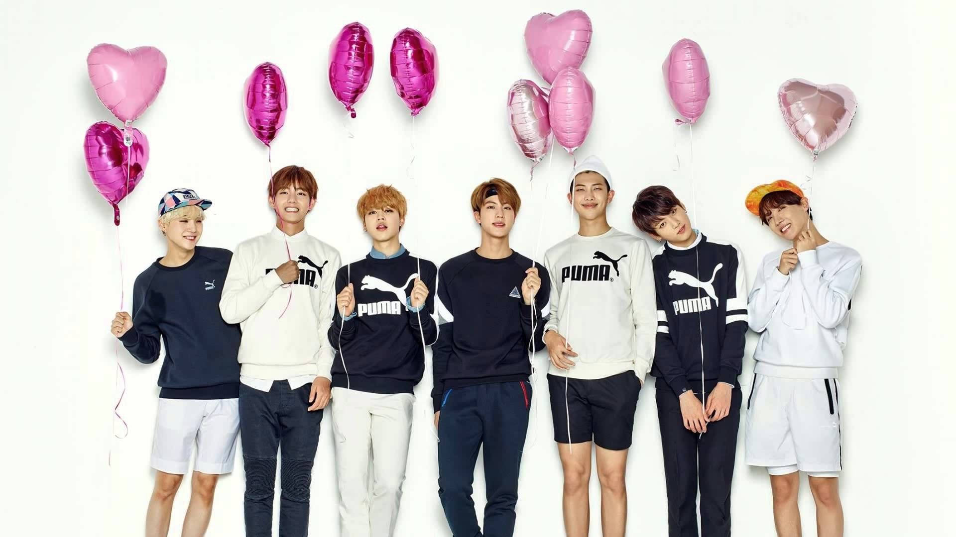 'BTS - 和我们一起开心度过今天！' 壁纸