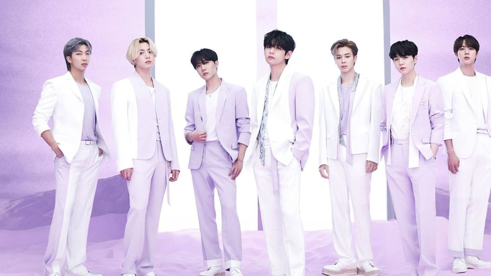 BTS K-Pop 淡紫色 壁纸