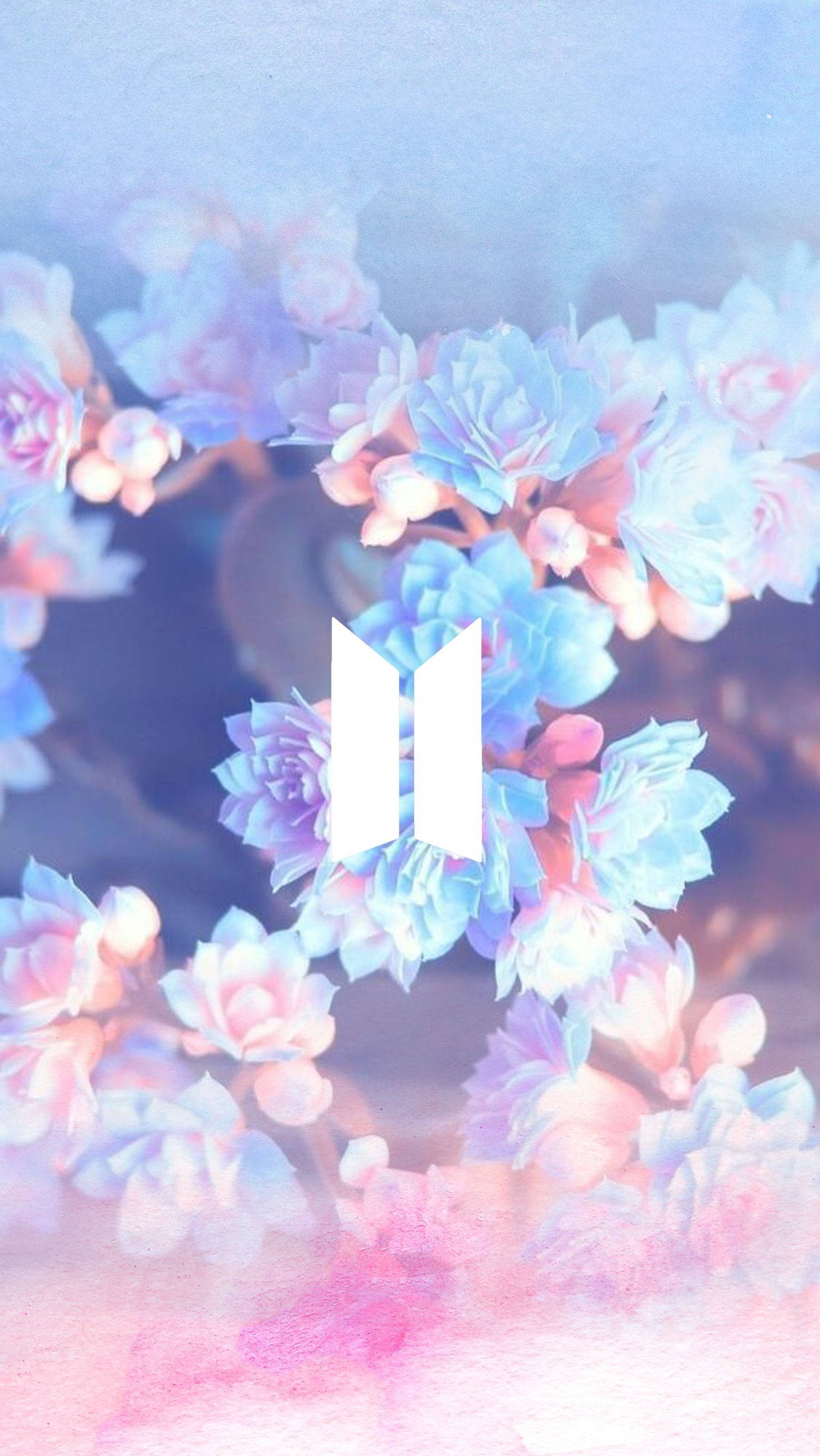 花团锦簇BTS标志 壁纸