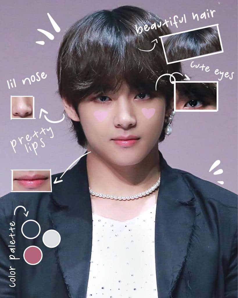 BTS V在多彩时尚中散发快乐光芒 壁纸