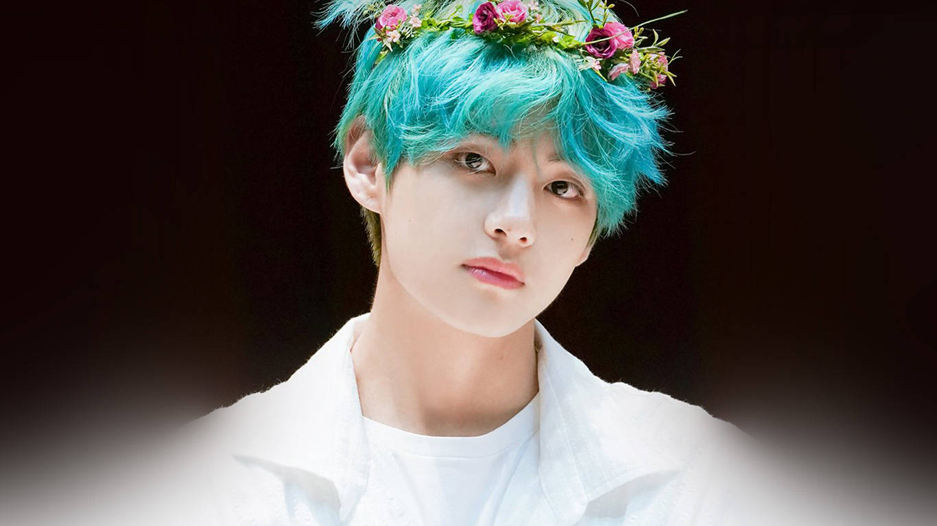 BTS V 花冠 壁纸