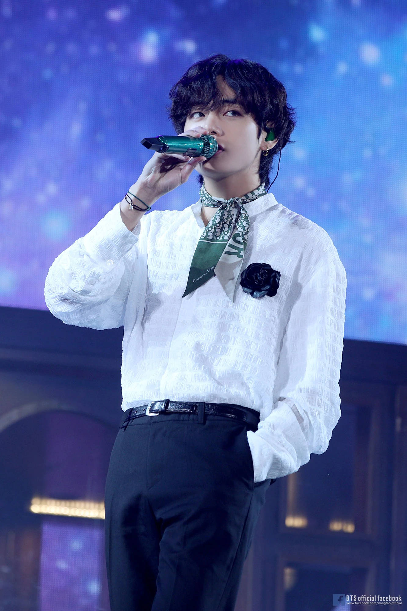 BTS V 迪奥围巾 壁纸