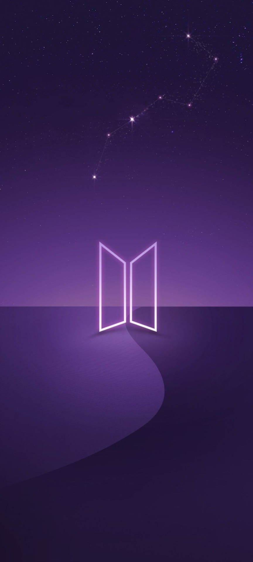BTS紫色标志壁纸