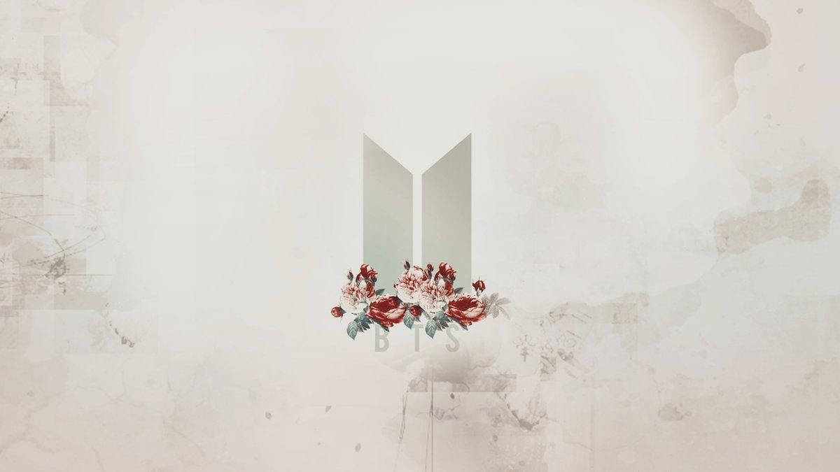 BTS 花朵标志笔记本电脑壁纸 壁纸