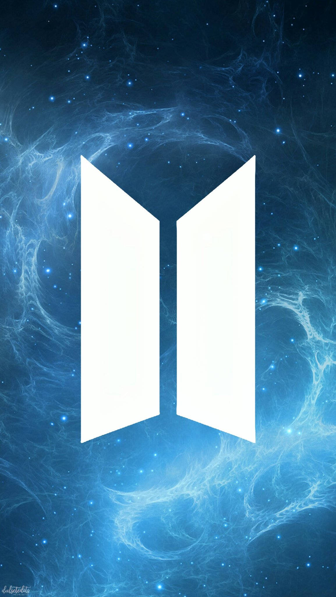 BTS 蓝色标志 壁纸