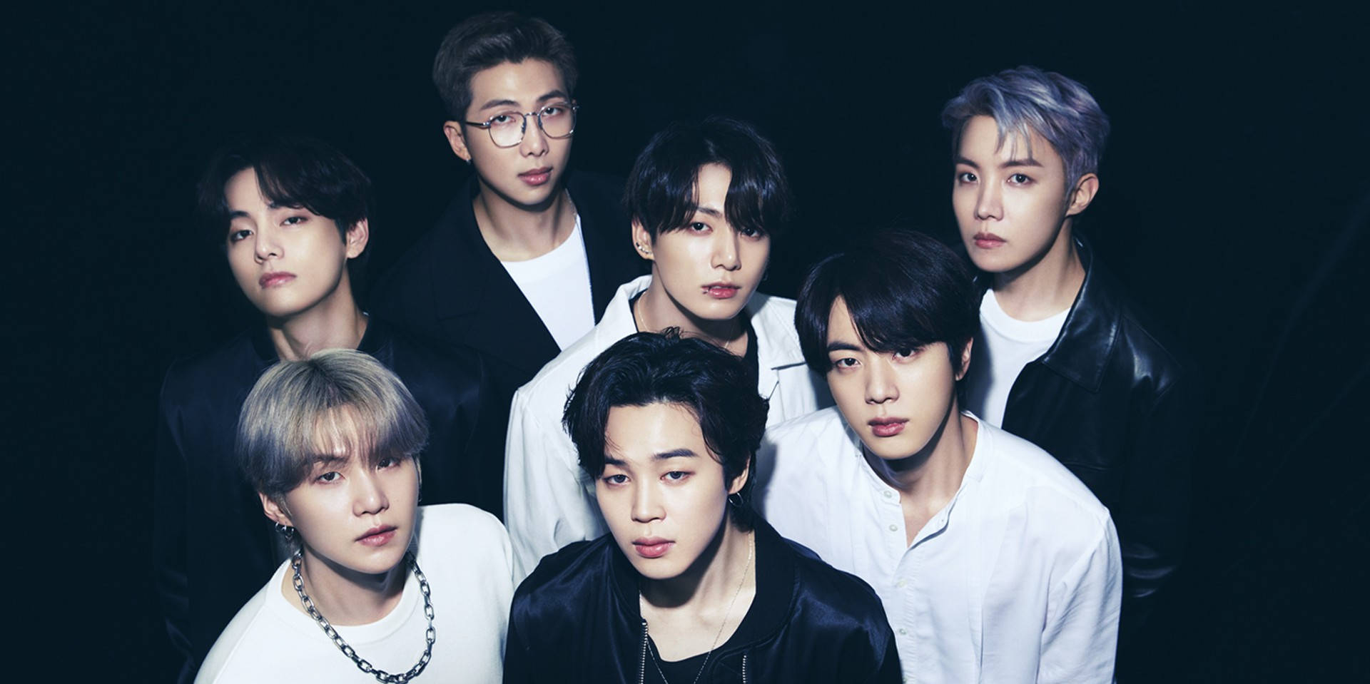 BTS 黑白桌面壁纸 壁纸