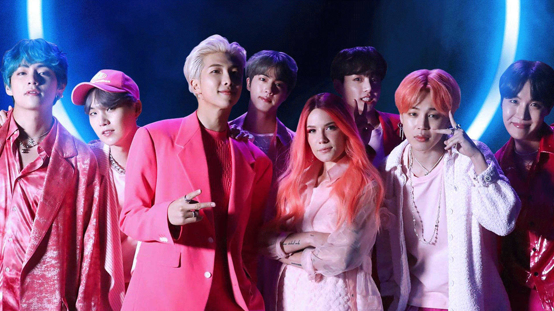 BTS与Halsey桌面壁纸 壁纸