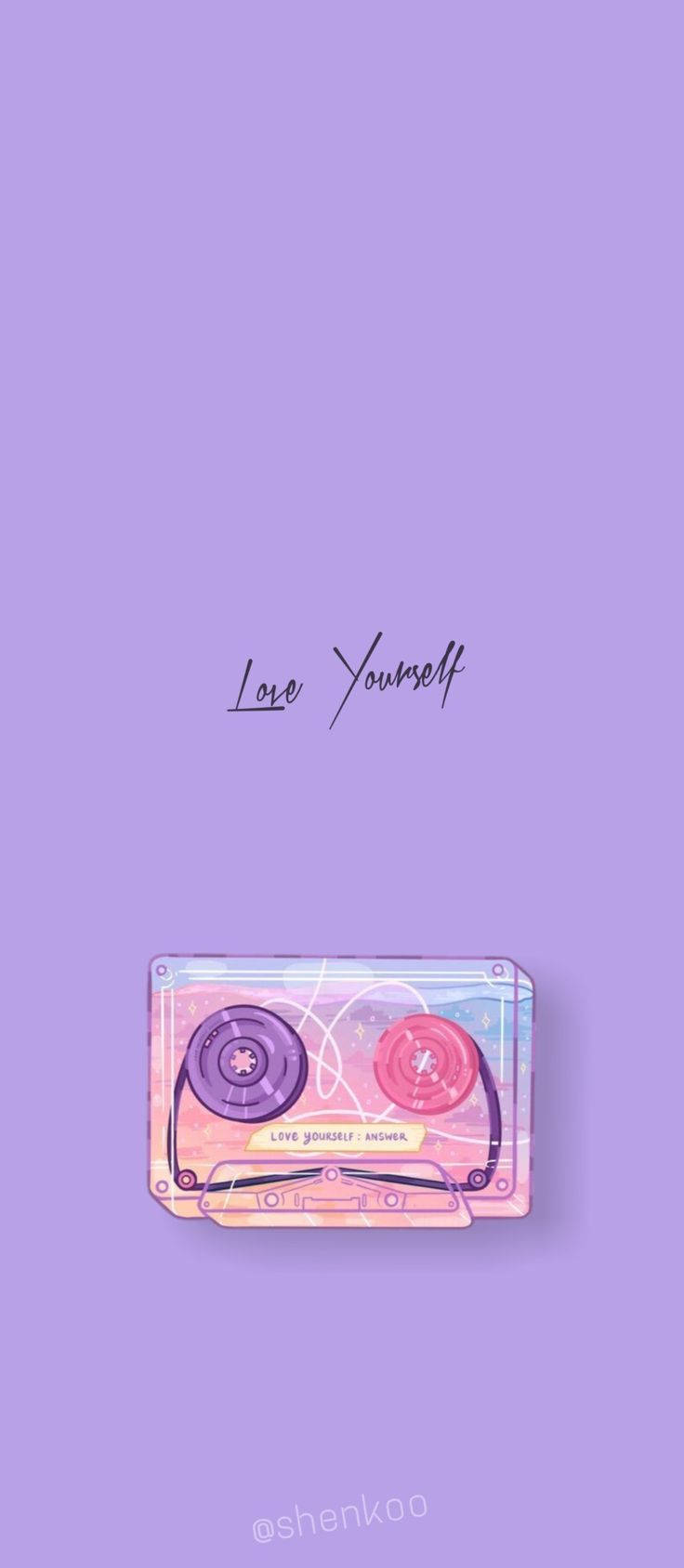 BTS美学《Love Yourself》卡带 壁纸