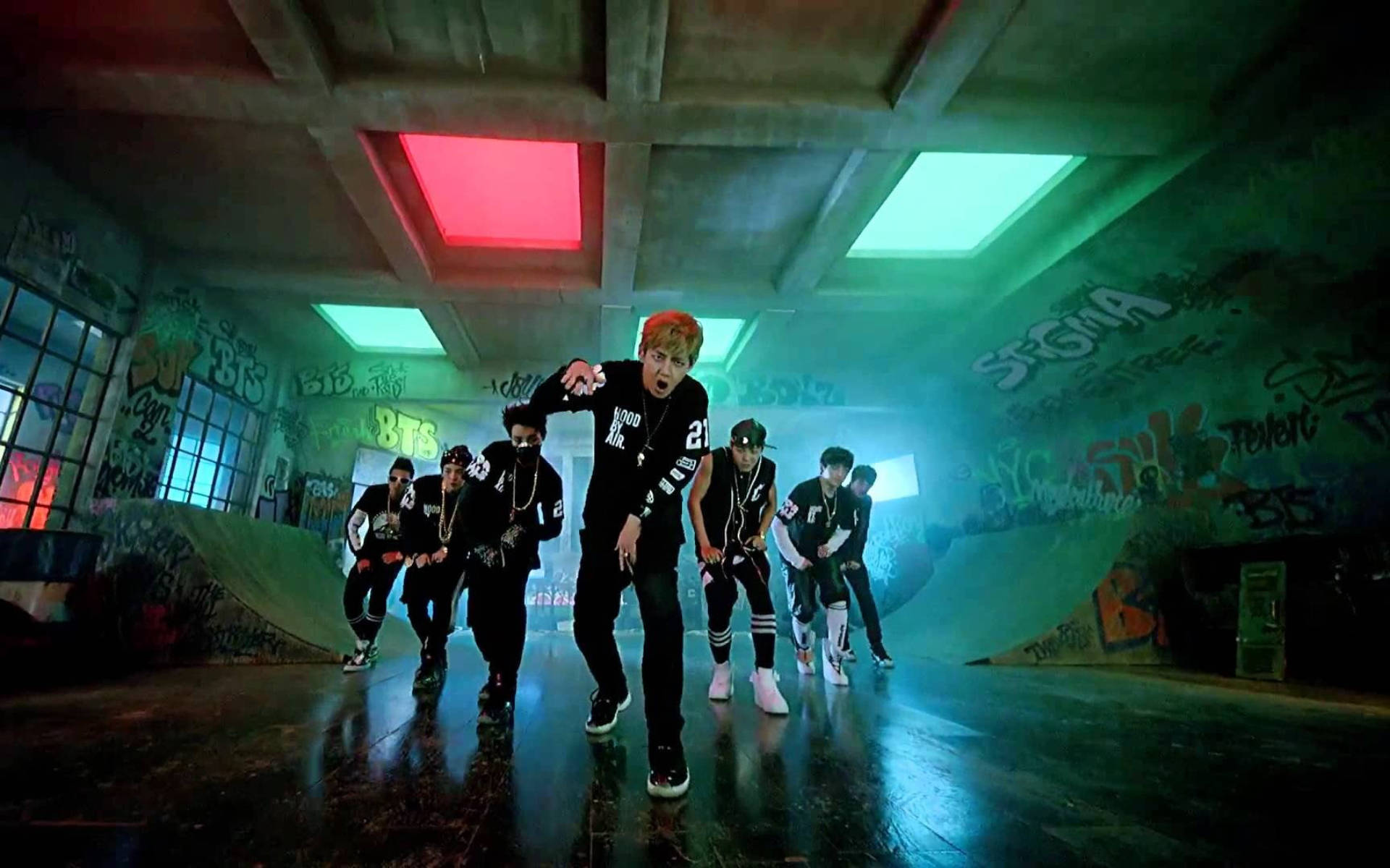 BTS防弹少年团《No More Dream》团体照 壁纸