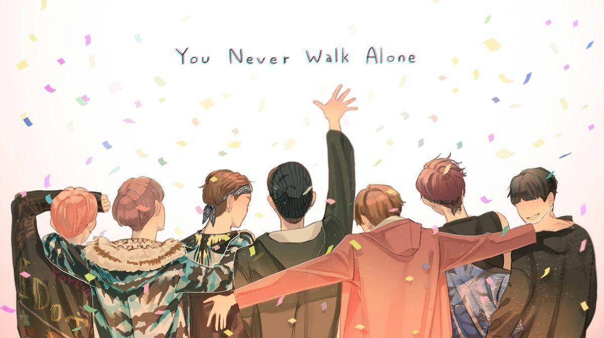 BTS动漫《You Never Walk Alone》笔记本电脑壁纸 壁纸