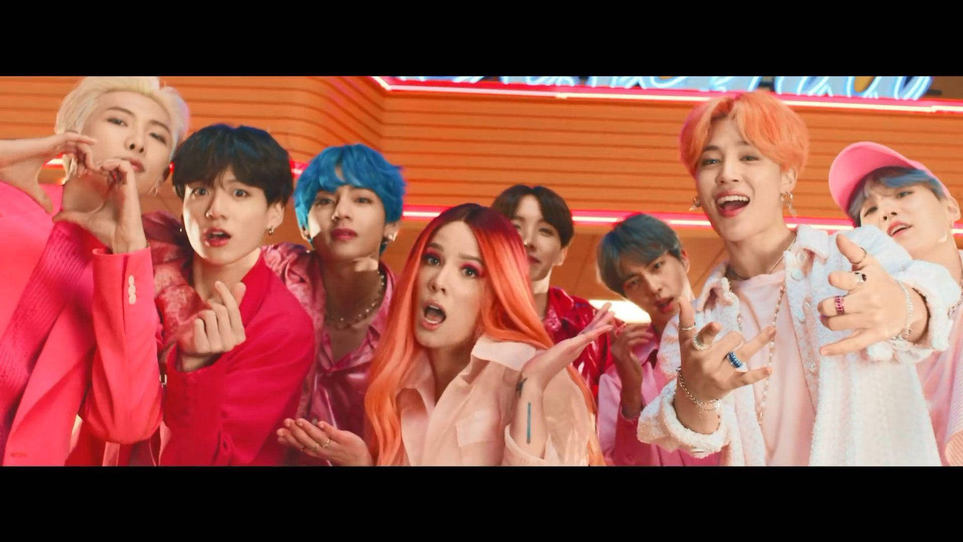 BTS与Halsey桌面壁纸 壁纸