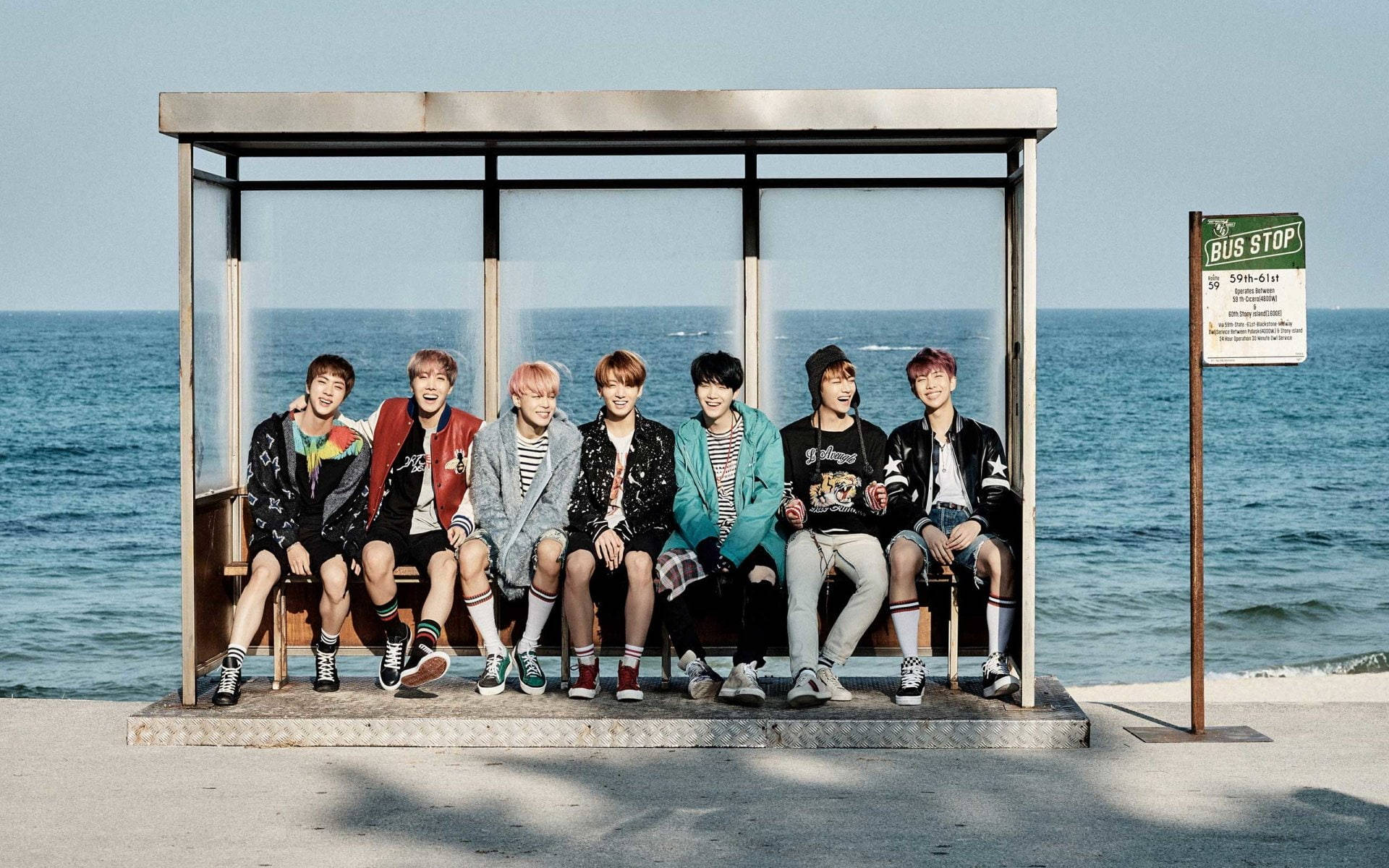 BTS团体照YNWA 壁纸