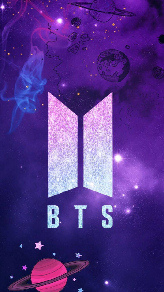 BTS银河标志与星球 壁纸