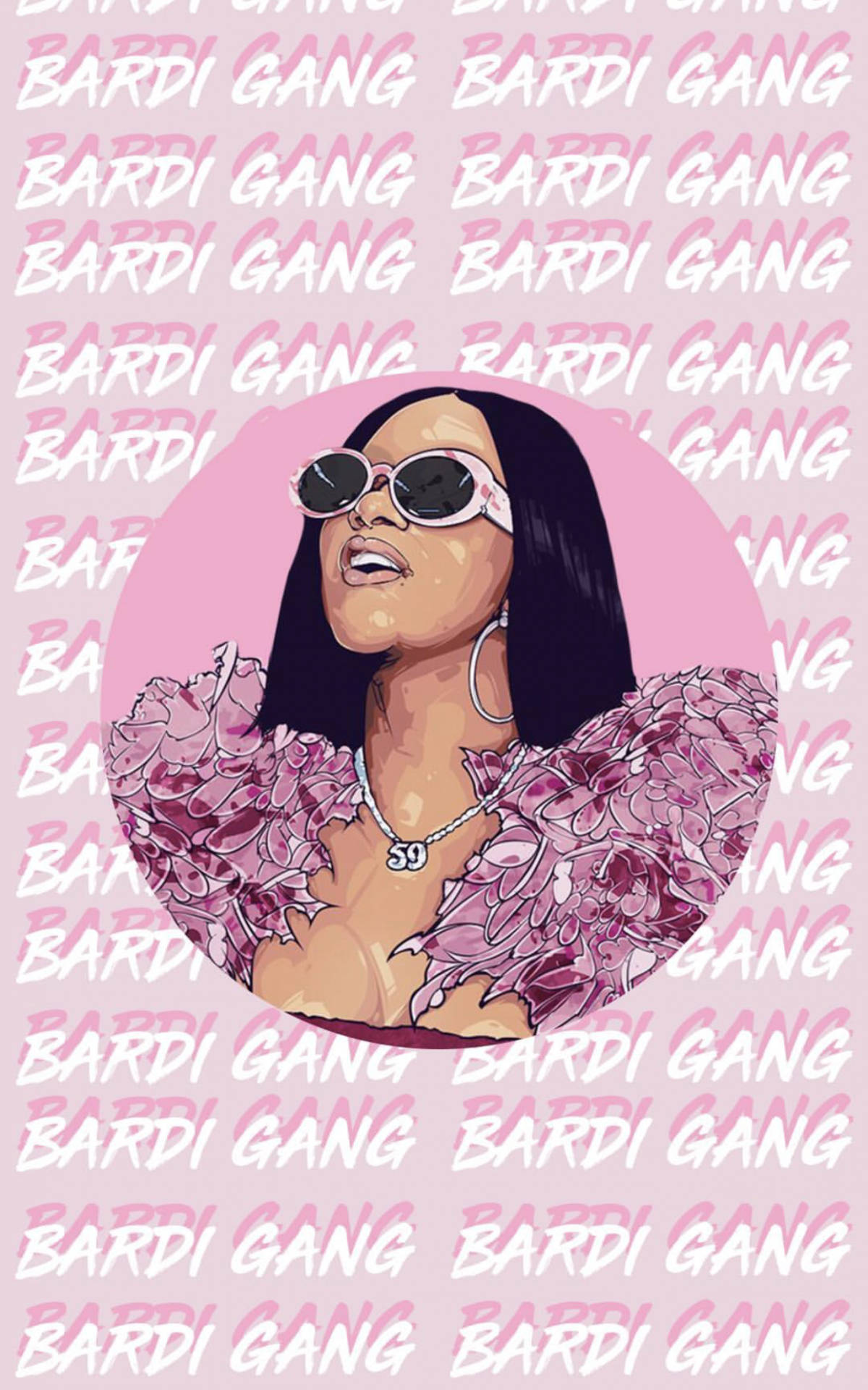 Cardi B 粉色 Bardi Gang 壁纸