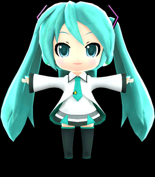 Chibi初音未来手办 壁纸