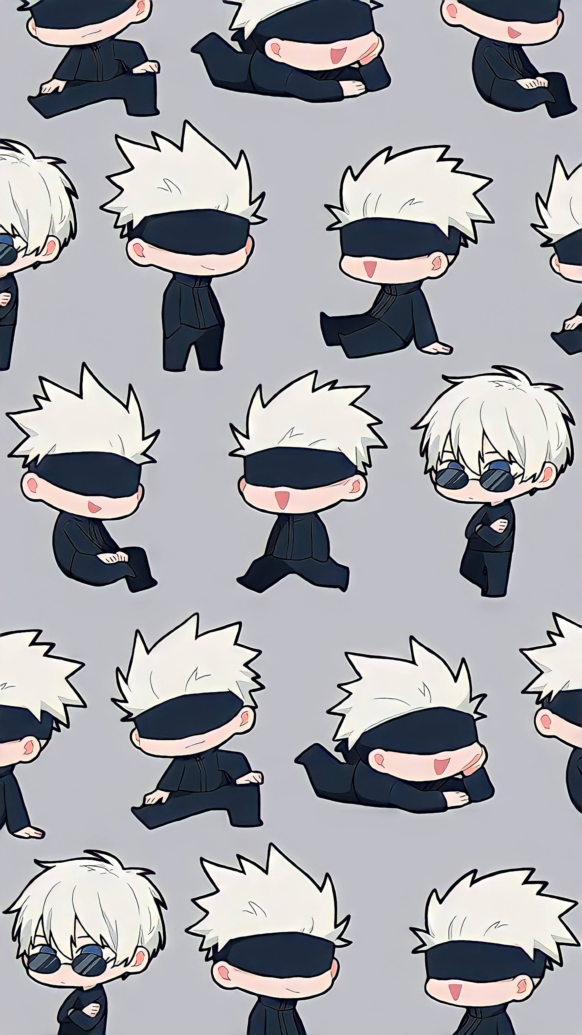 Chibi 五条悟 咒术回战 iPhone 壁纸