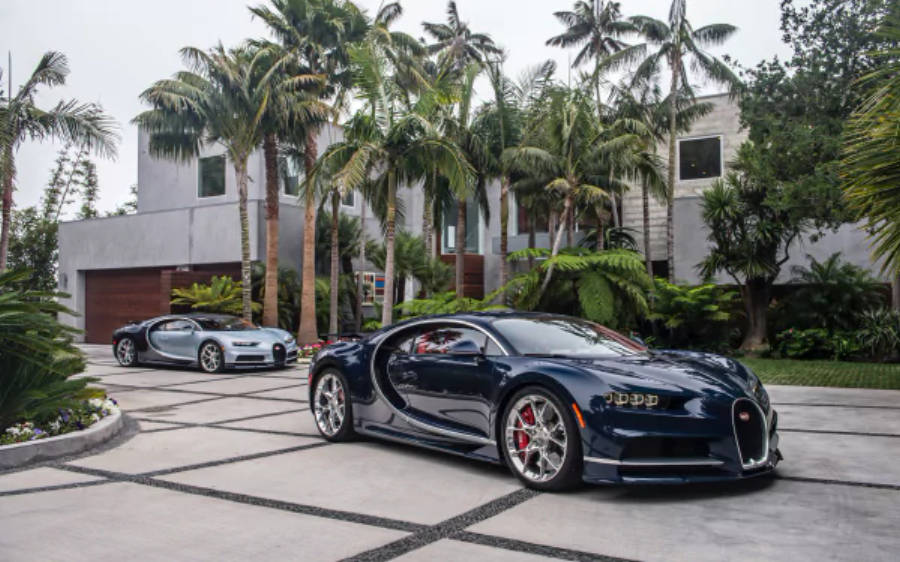 两辆布加迪Chiron 4K 壁纸