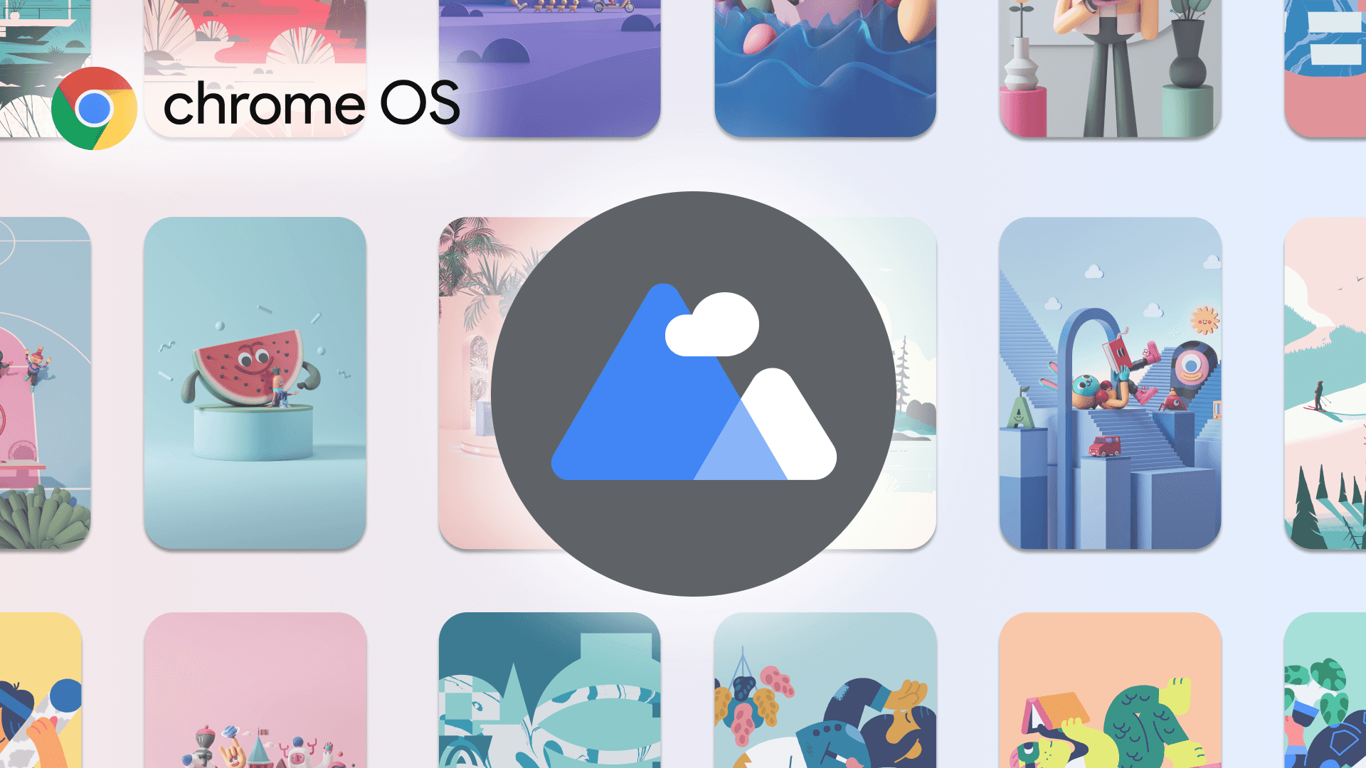 现代简约Chromebook办公场景 壁纸