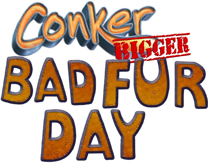 Conker Bad Fur Day 标志 壁纸