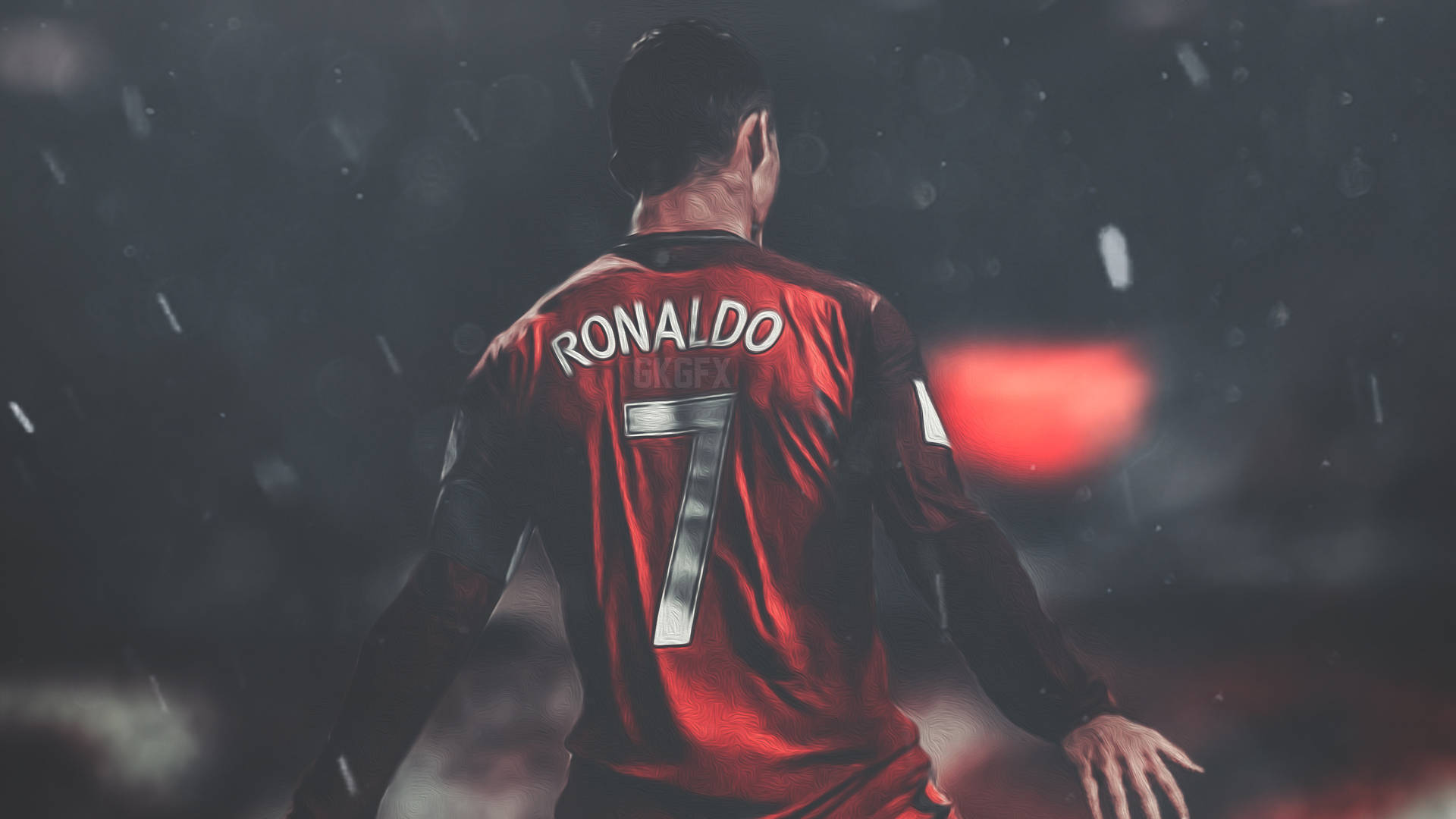 CR7高清足球雨中激战 壁纸