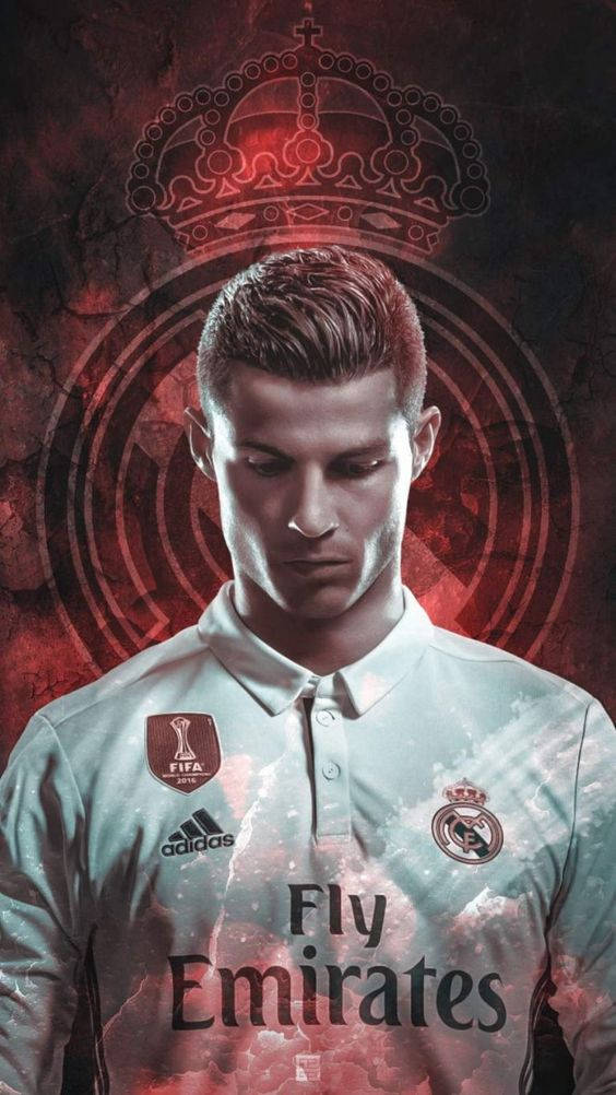 红色阿联酋航空CR7克里斯蒂亚诺·罗纳尔多iPhone壁纸 壁纸