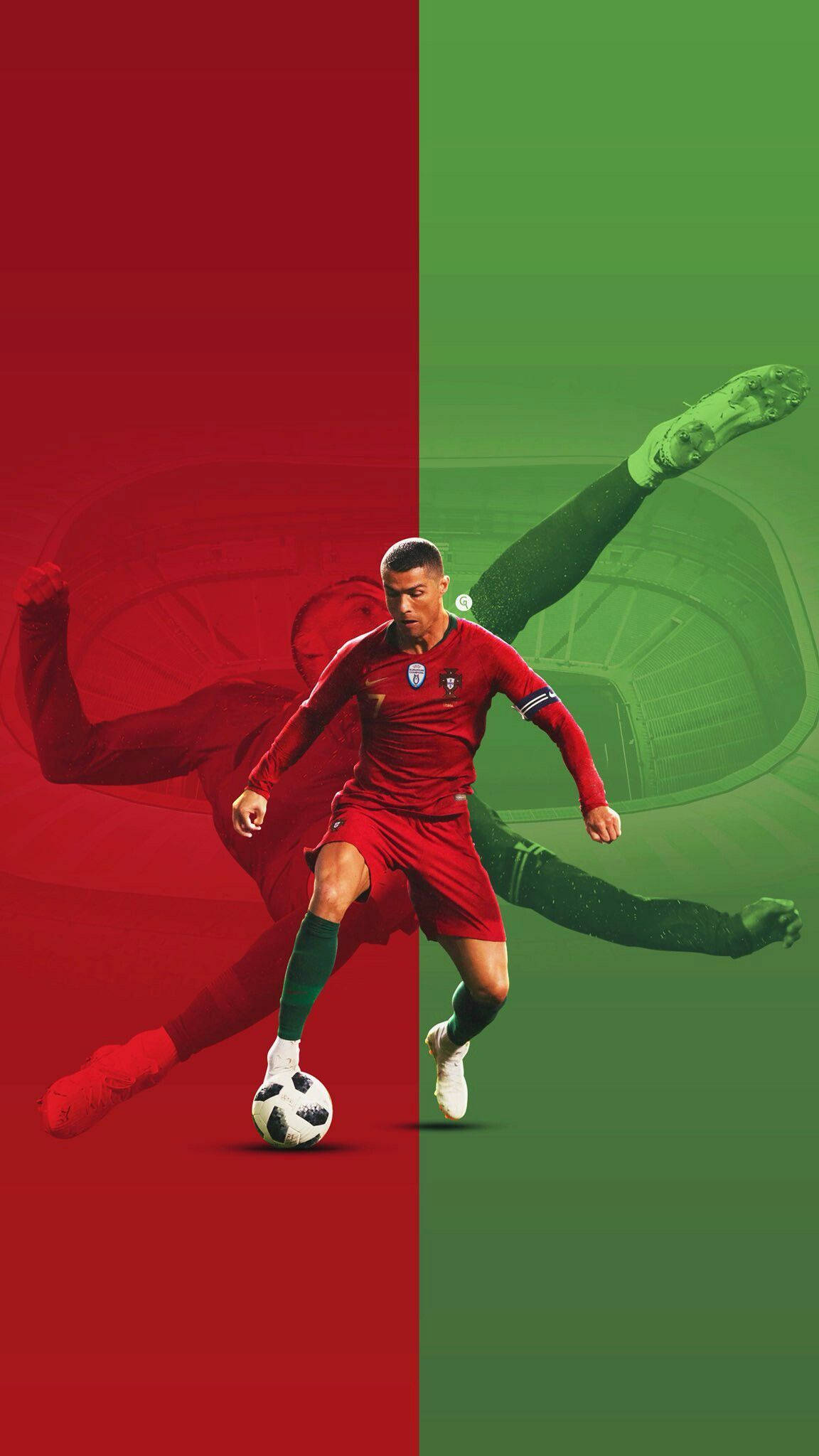 Cristiano Ronaldo 酷炫红绿主题