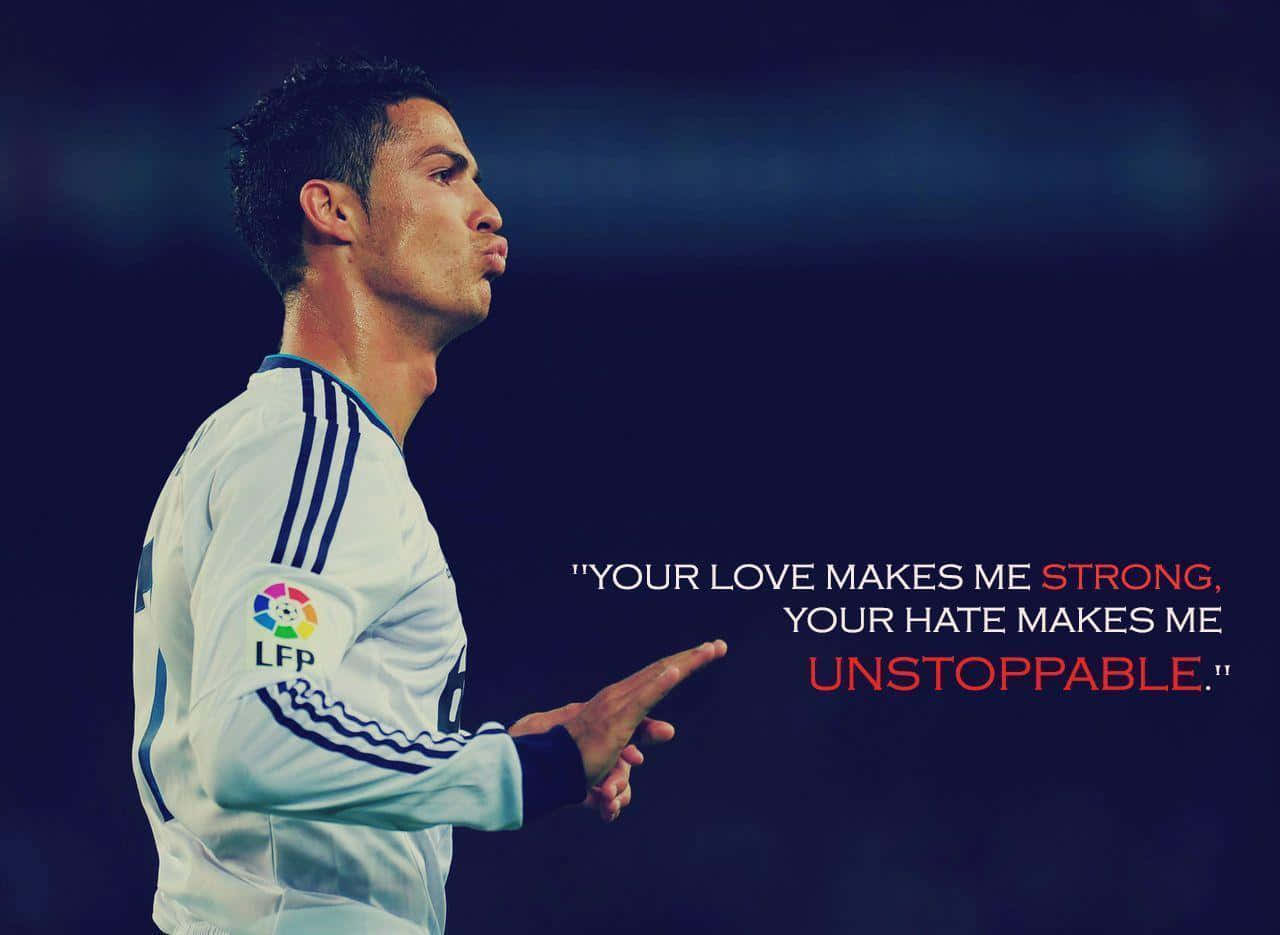 Cristiano Ronaldo 足球名言 壁纸