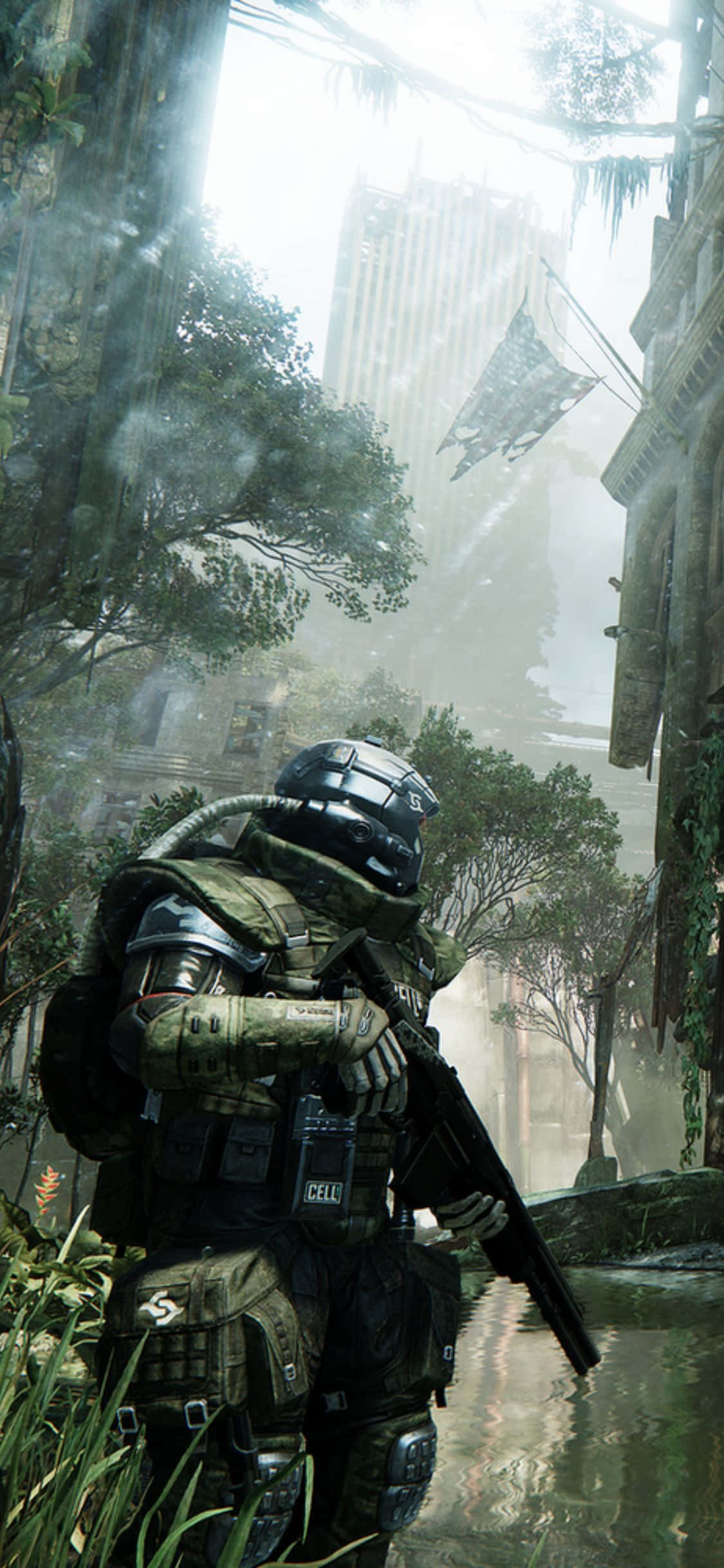 《Crysis 3》为iPhone X揭示超凡力量 壁纸