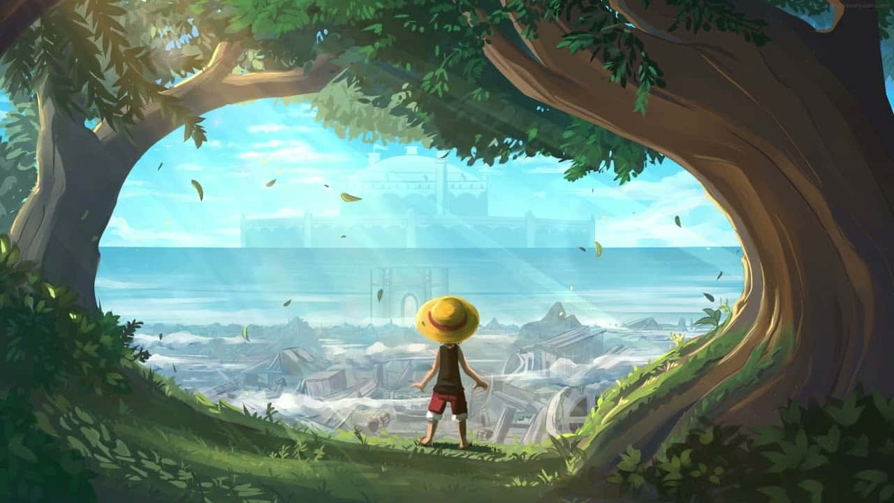 蒙奇·D·路飞航行于伟大航路，寻找ONE PIECE 壁纸