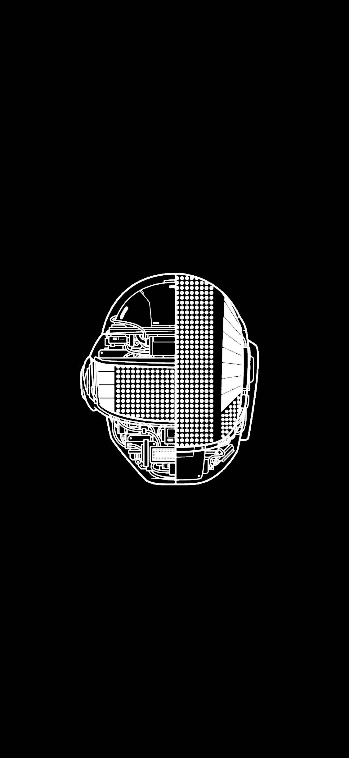 Daft Punk 纯黑高清手机屏幕 壁纸