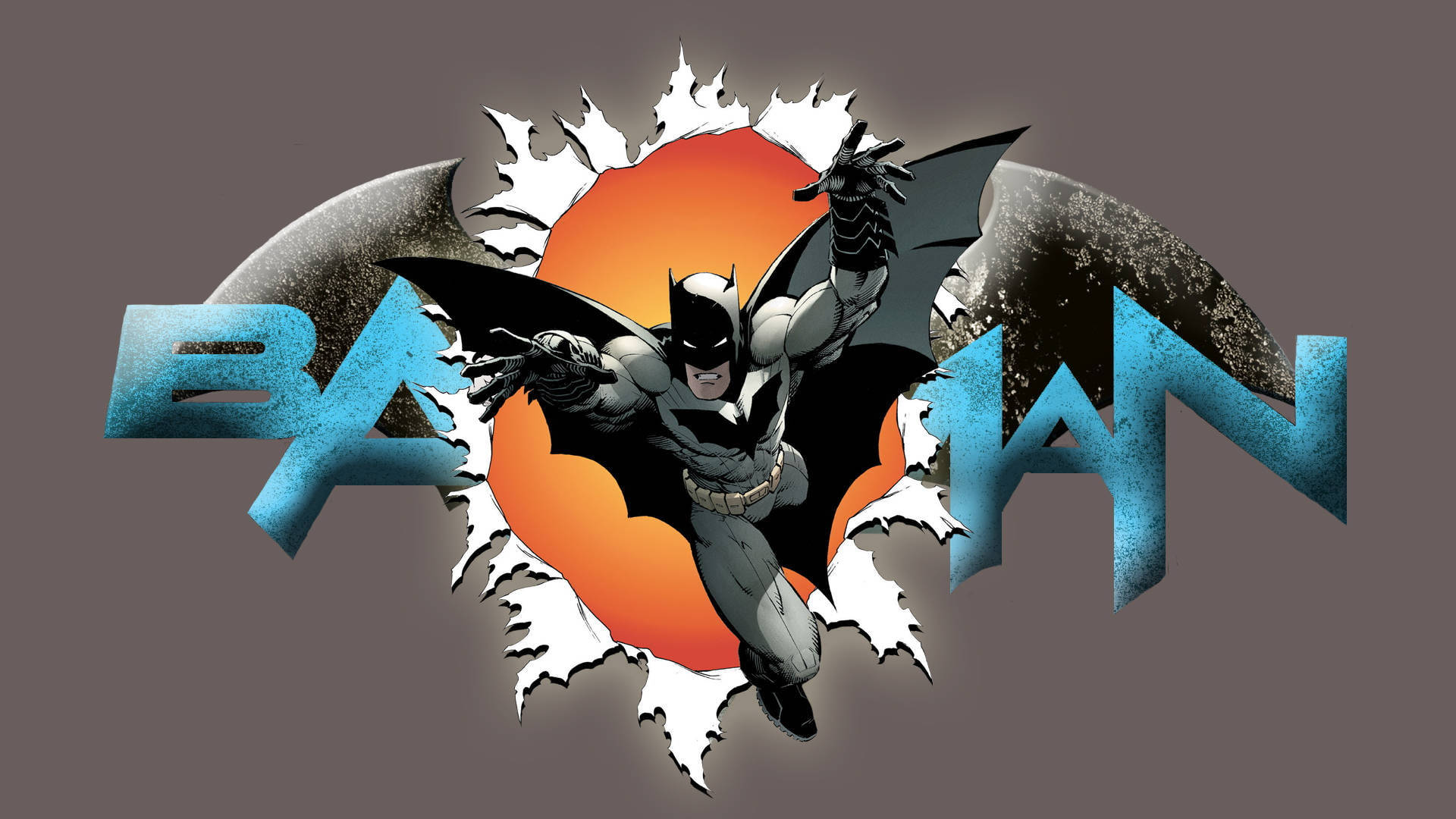 DC Comics 蝙蝠侠跃出 壁纸