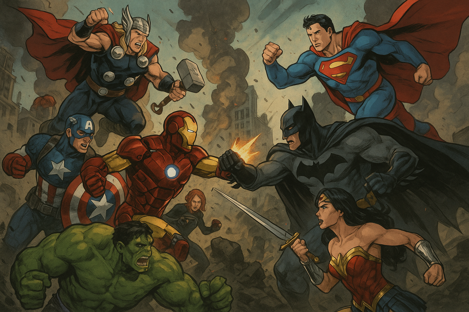 DC VS MARVEL 谁赢？？？ 壁纸