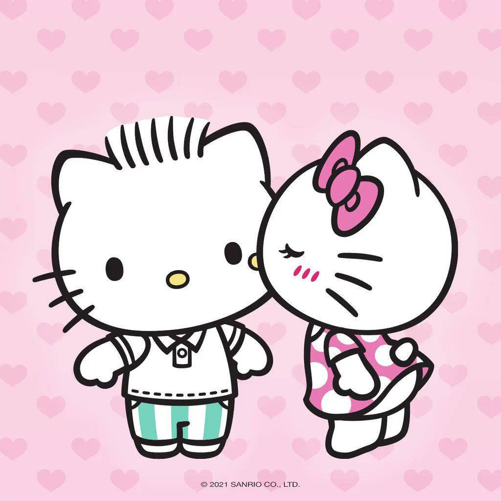 Dear Daniel与Hello Kitty情侣头像 壁纸