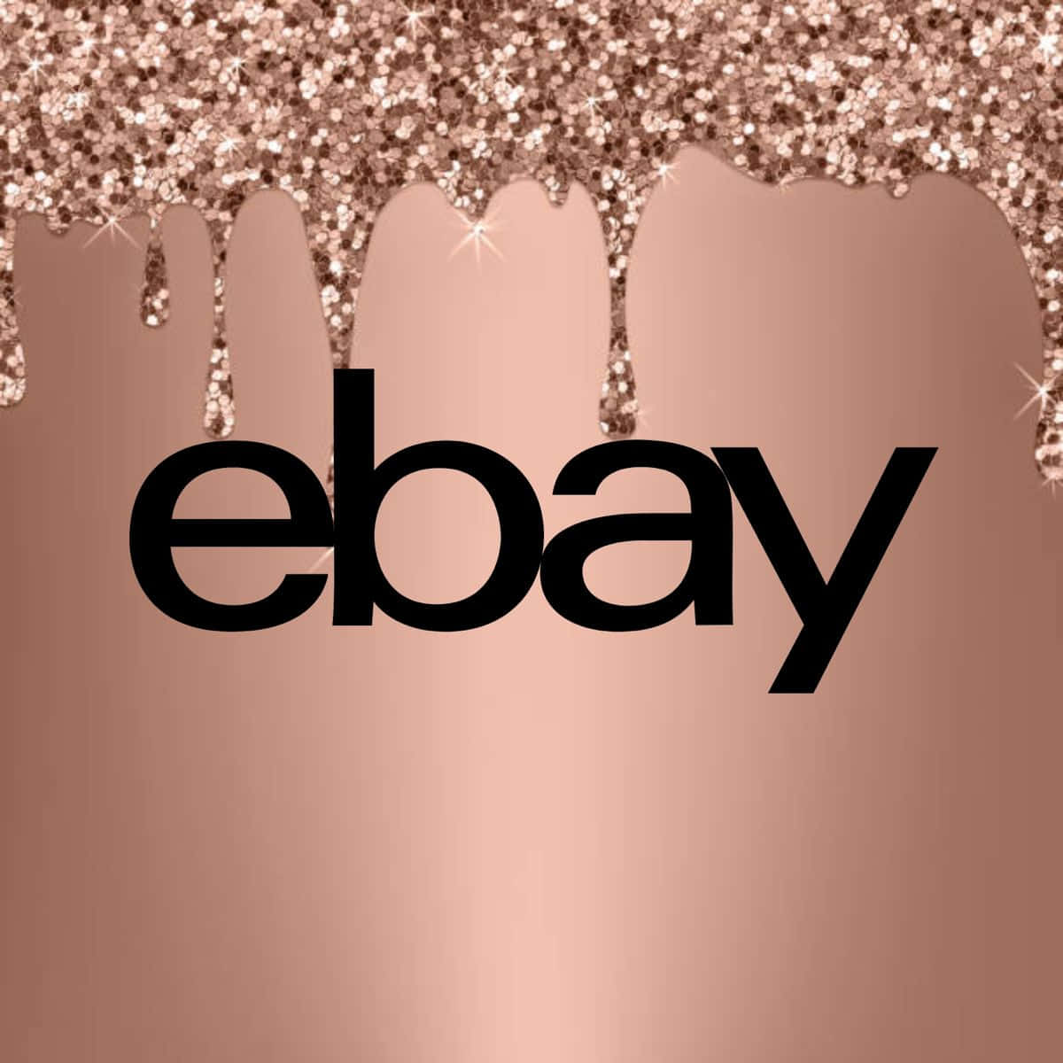 eBay英国标志玫瑰金 壁纸