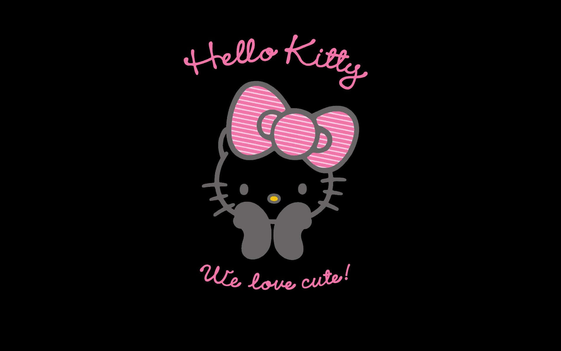 Emo Hello Kitty 可爱语录 壁纸