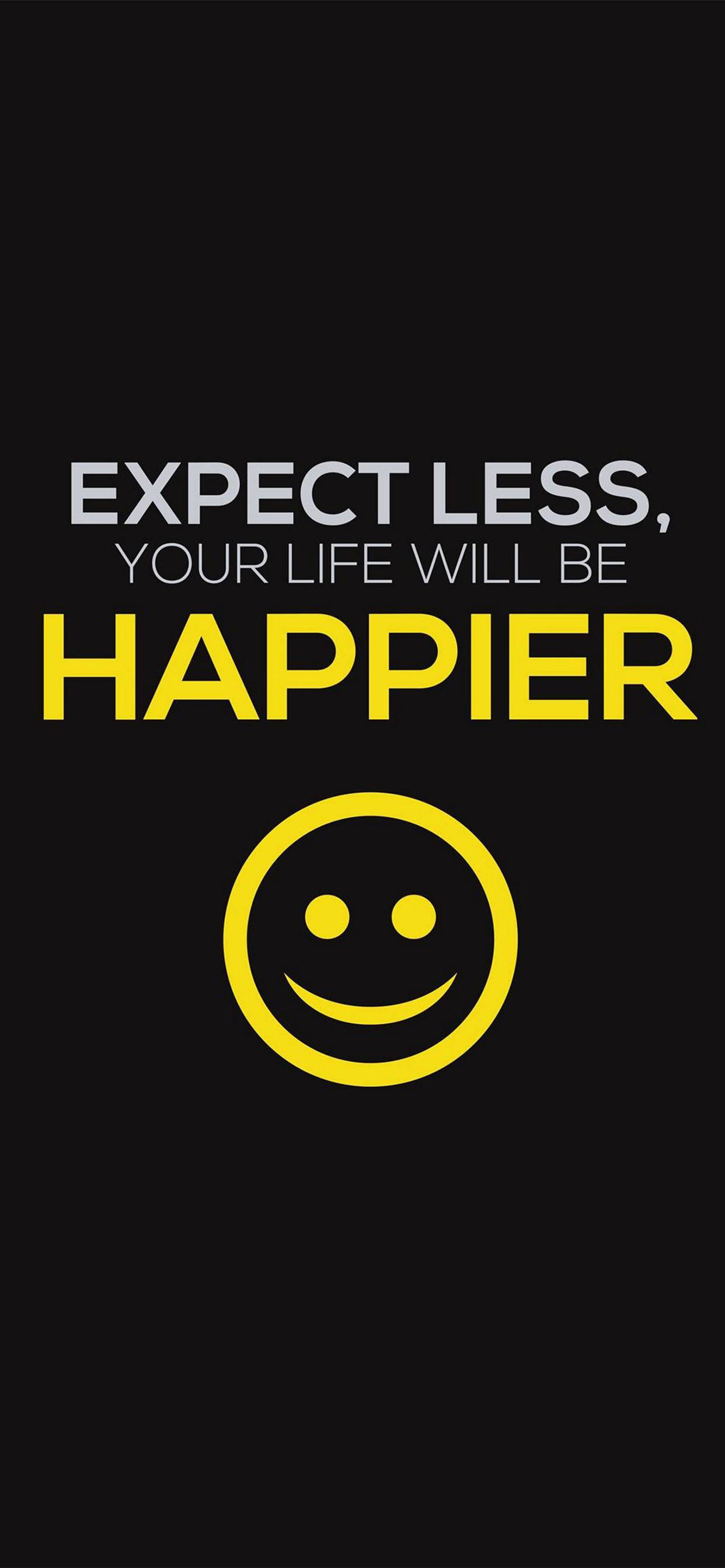 Expect Less励志iPhone 壁纸
