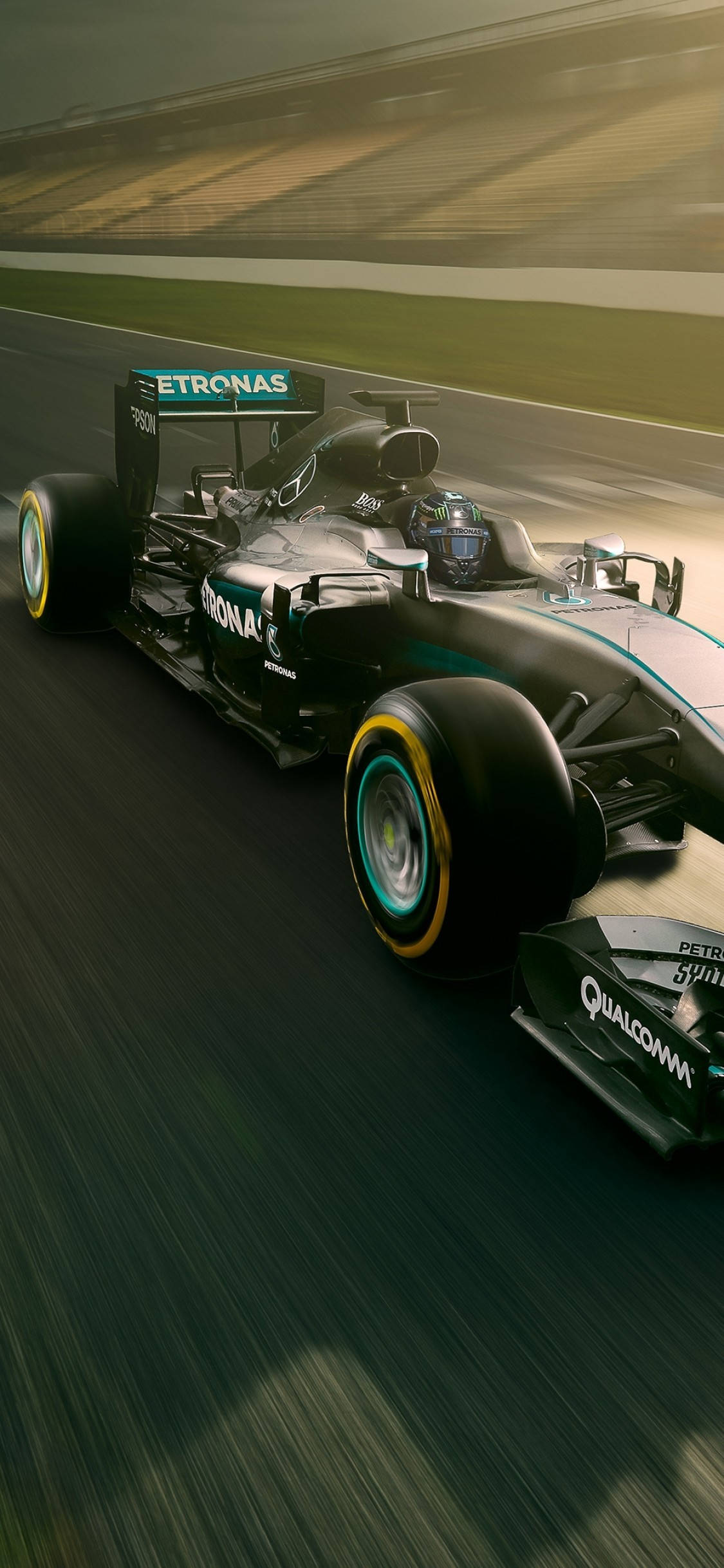 梅赛德斯F1 iPhone赛车赛道 壁纸