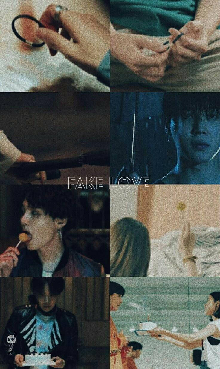 防弹少年团《Fake Love》拼贴 壁纸