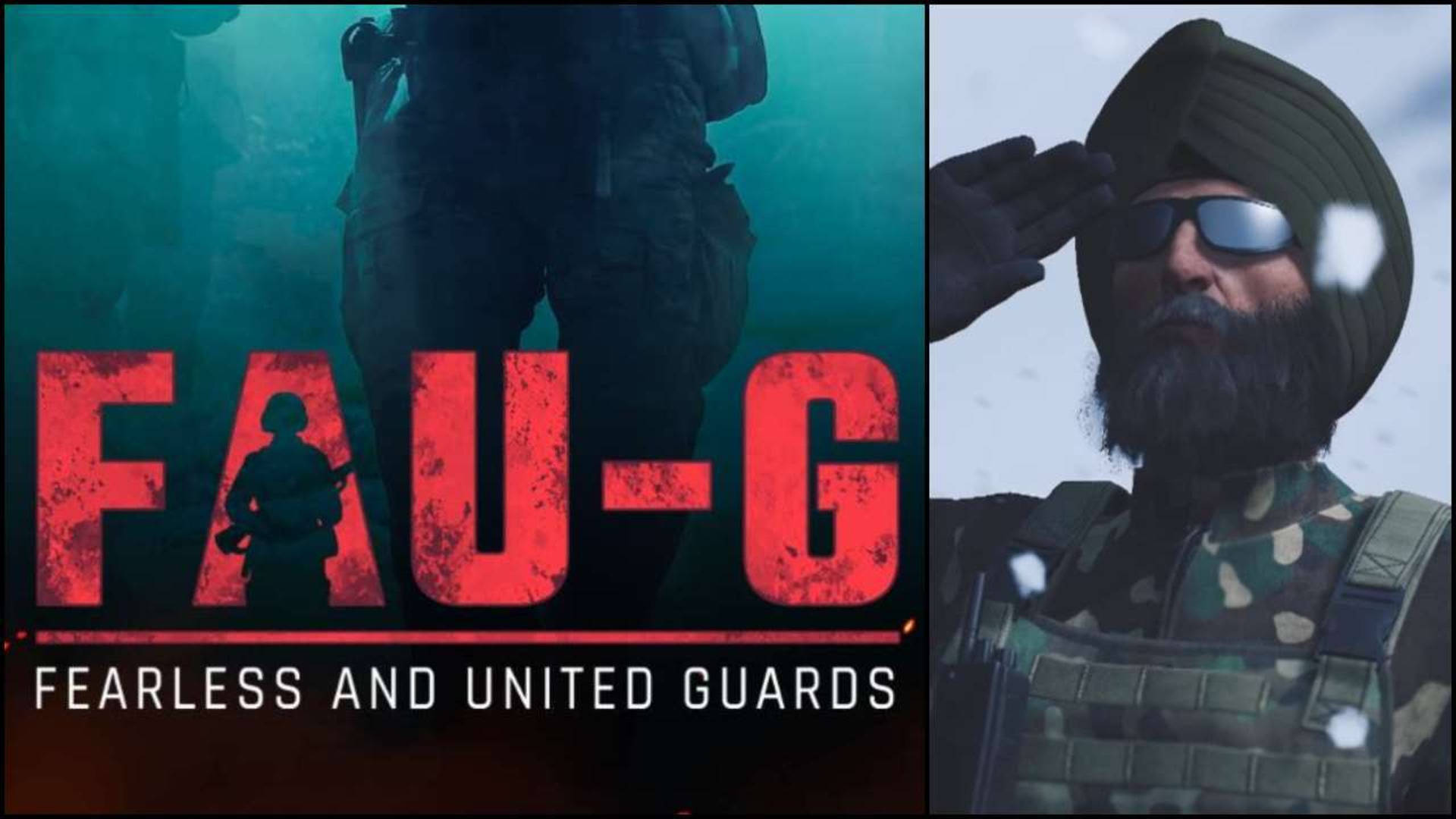 FAU-G 标志士兵敬礼 壁纸