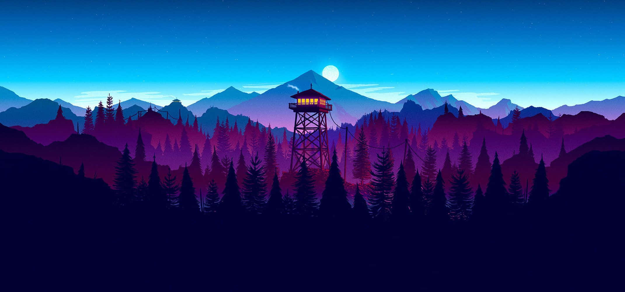 Firewatch 山脉最佳显示器壁纸 壁纸