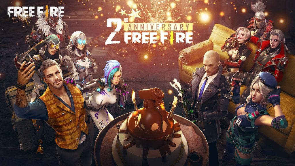 Free Fire 两周年庆典桌面壁纸 壁纸