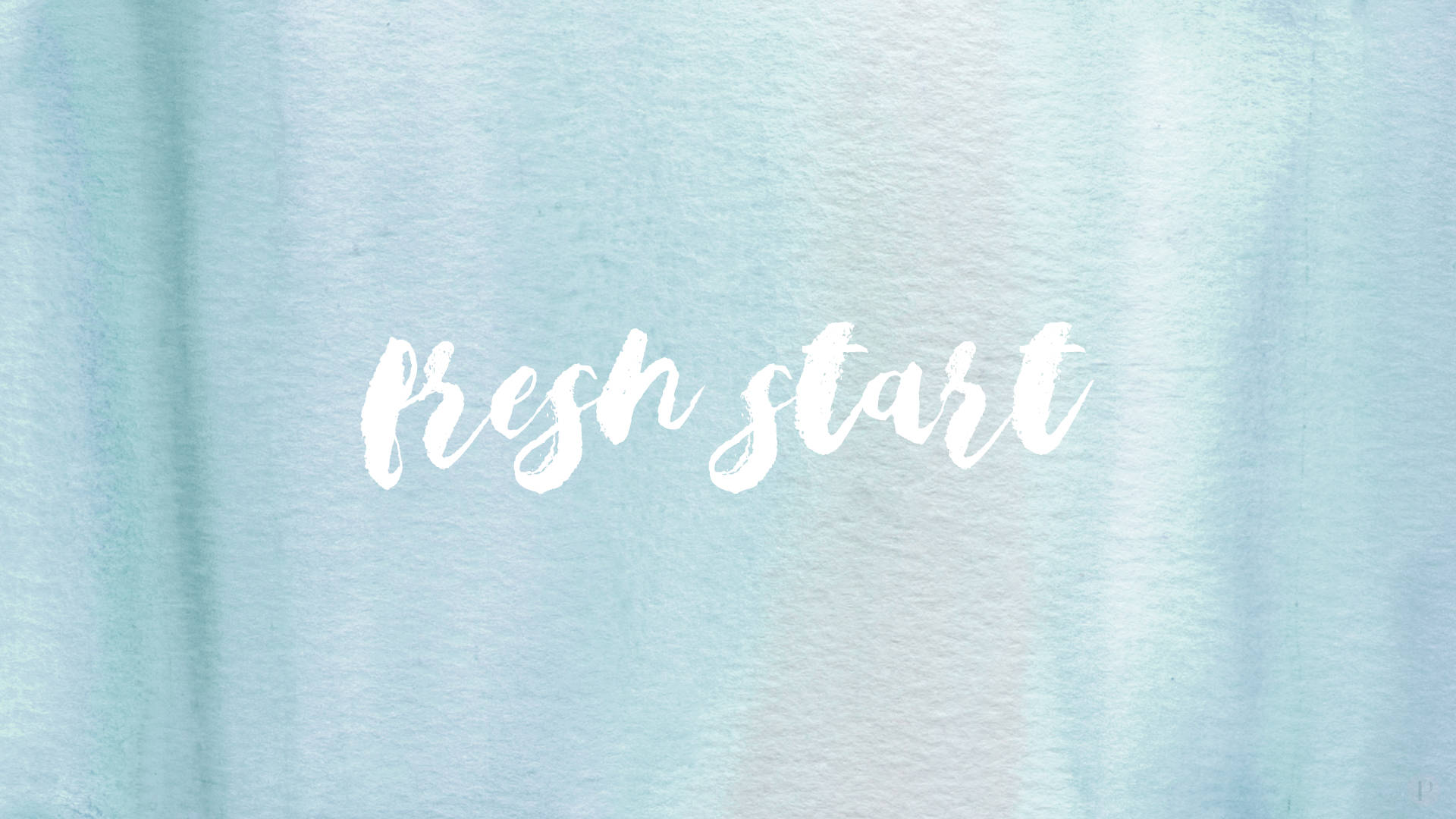 Fresh Start 简约蓝色美学 壁纸