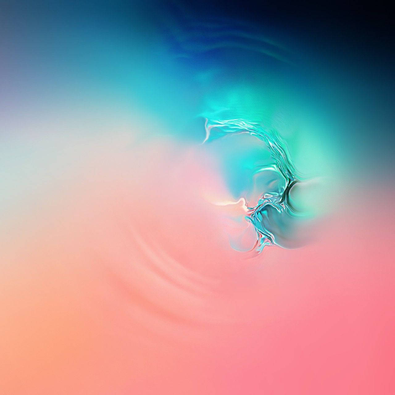 Galaxy S10 漩涡粉蓝 壁纸