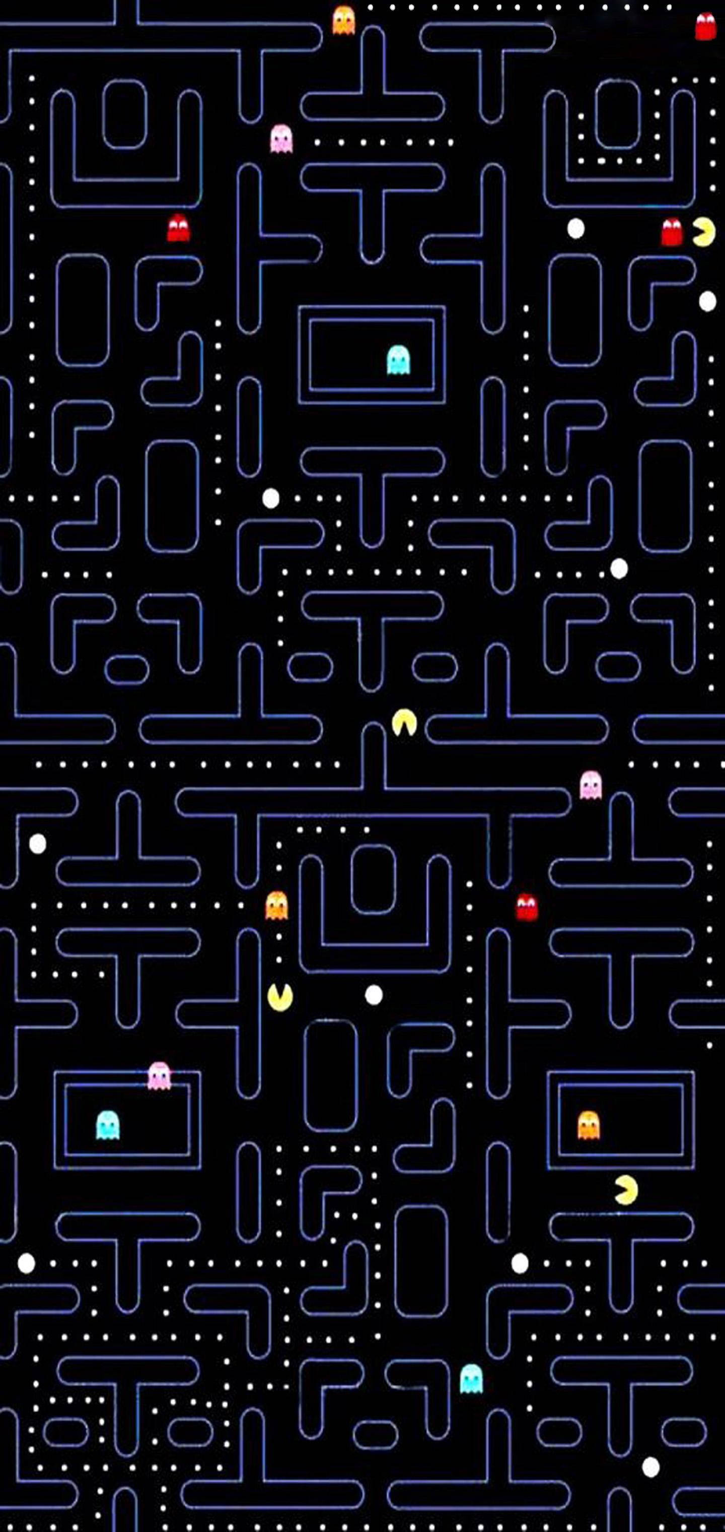 三星Galaxy S10 Plus上的PAC-MAN界面 壁纸